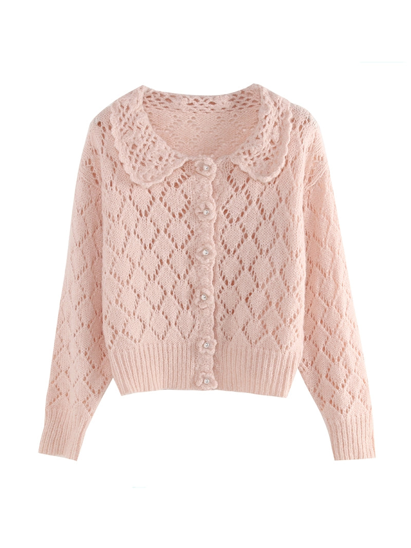 Sweater Pearl Knit Cardigan