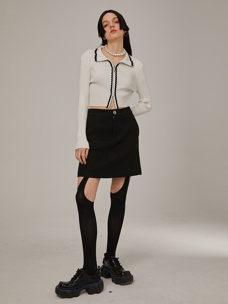 High-Waiste Slim A-LINE SKIRT