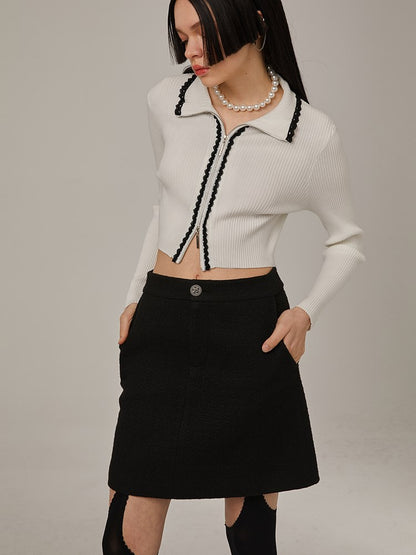 High-Waiste Slim A-LINE SKIRT