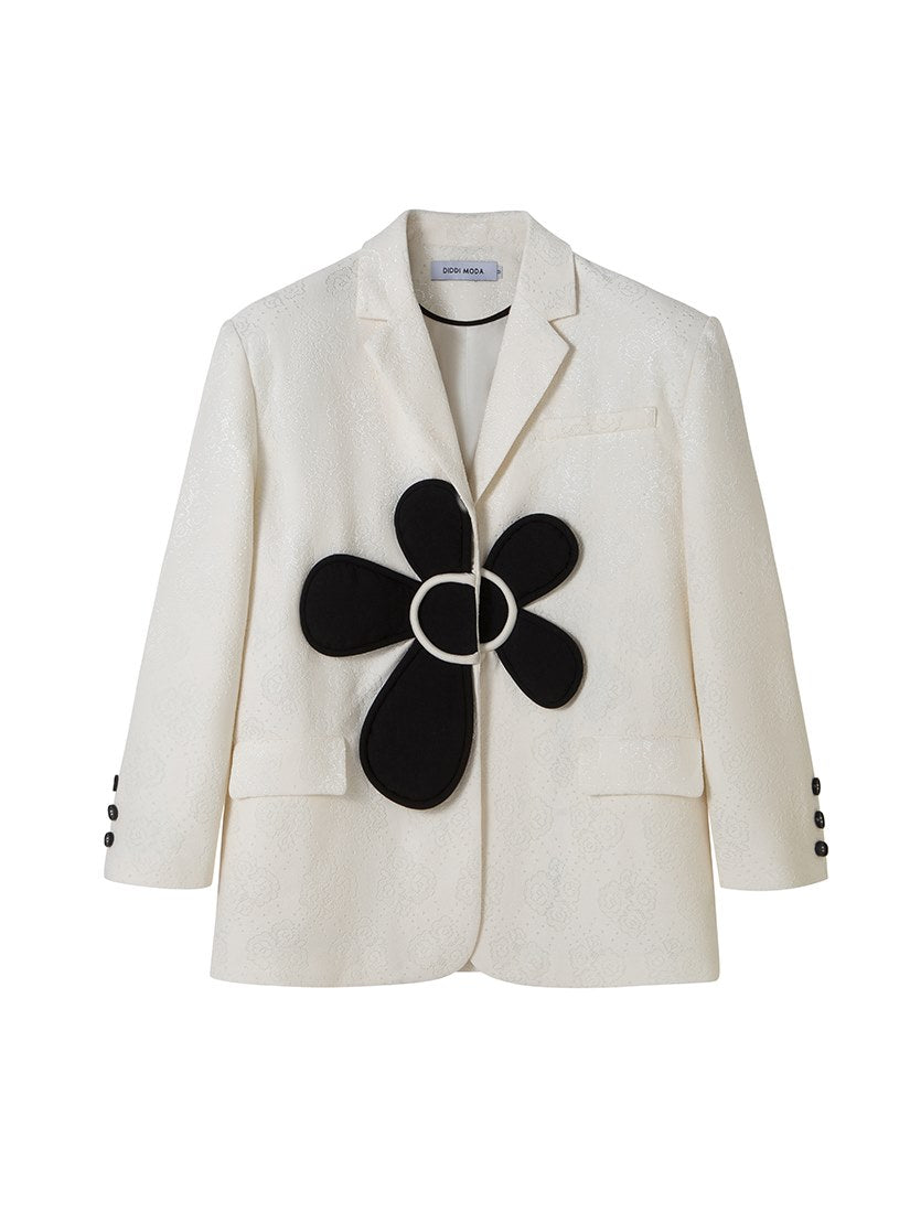 Embroidery Flowers Three-dimensional nichi jacket