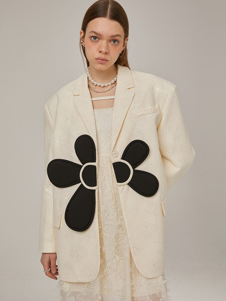 Embroidery Flowers Three-dimensional nichi jacket