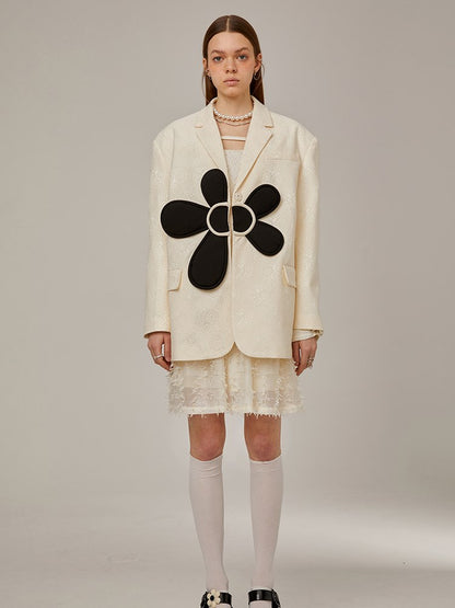 Embroidery Flowers Three-dimensional nichi jacket