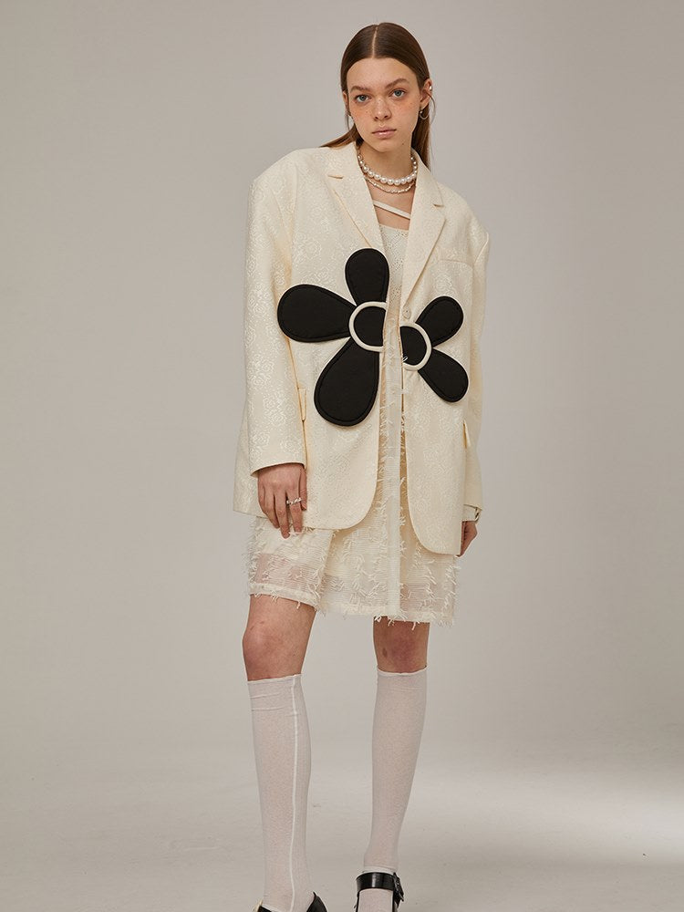 Embroidery Flowers Three-dimensional nichi jacket