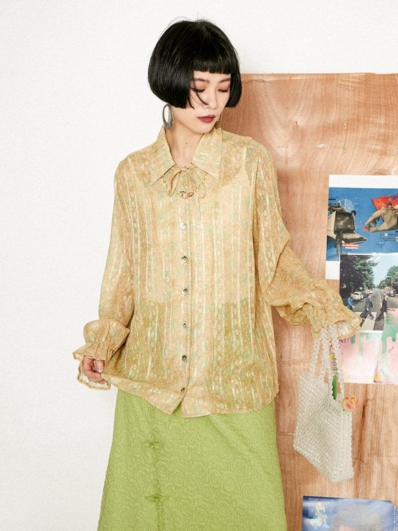 Loose Nichi See-through Shirt