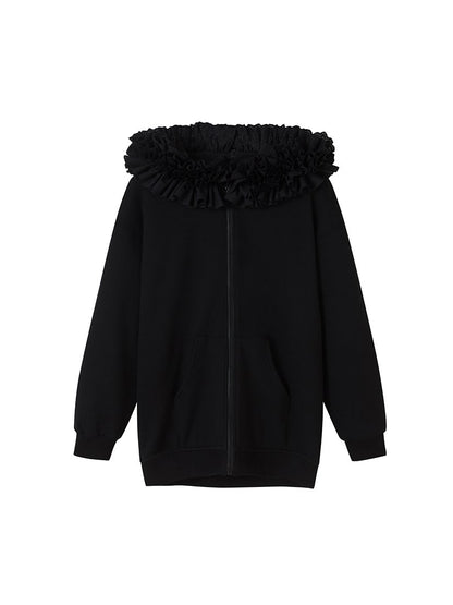 Nichi Sweat Frill Hood Parka