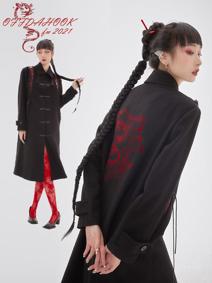 Nichi Back-print Long-coat