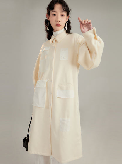 Nichi Wool Long Asymmetrical Coat