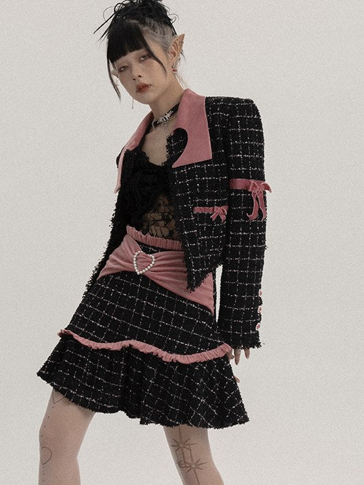 Gothic Frill Plaid A-Line-Rock