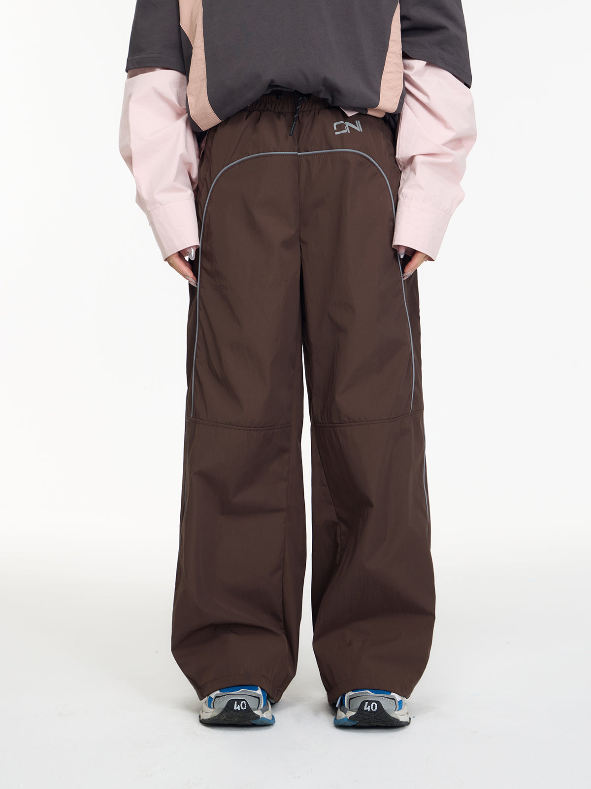 Unisex Plain Loose Relax Casual Wide-Pants