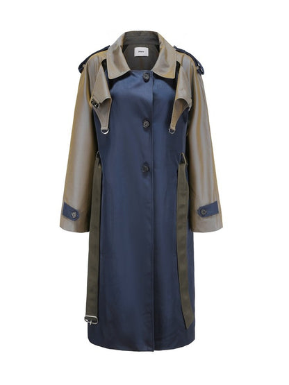 Mature Long Classy Leather Trench-coat