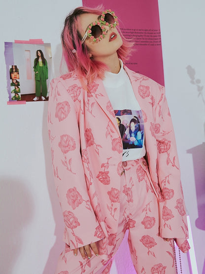 Rose Oversize Loose Flower Jacket