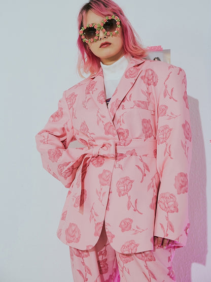 Rose Oversize Loose Flower Jacket