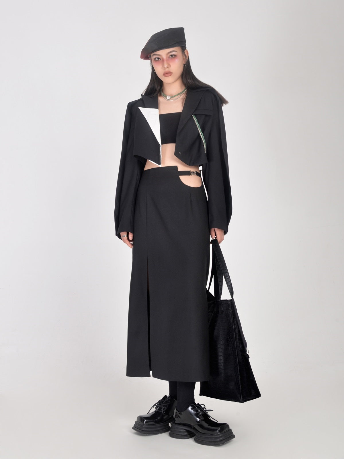 Slit Flare Nichi Long Skirt