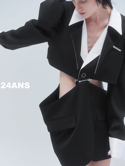 Veste de nichi cool monotone à épaule électrique One-pièce