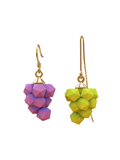 Candy Color Grape Earrings