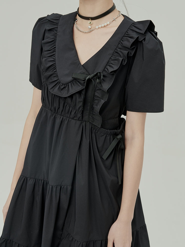 IRREGULAR Ruffle Tiered Girly ONE-PIECE