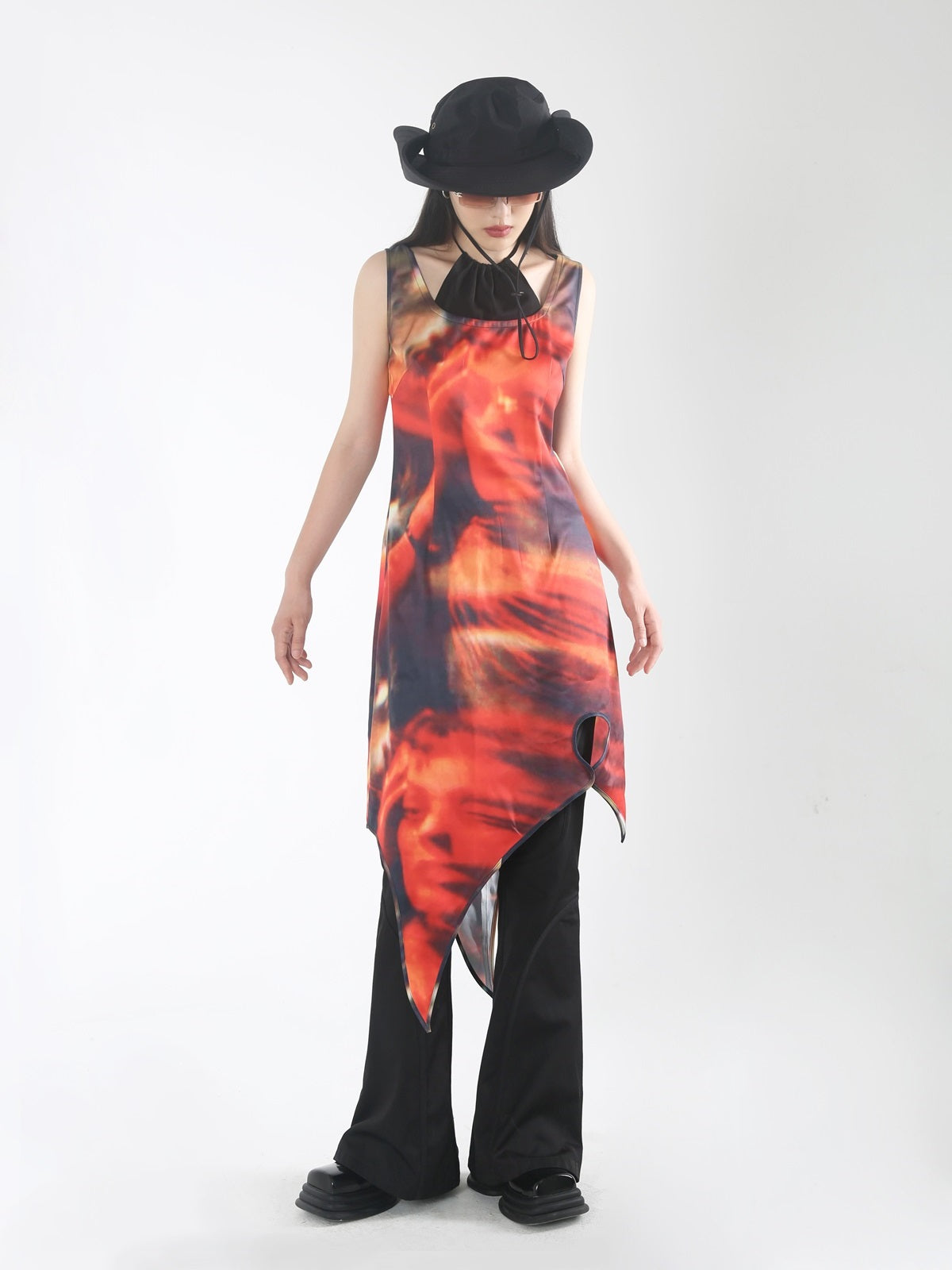 Nichi IRREGULAR WATERCOLOR ONE-PIECE