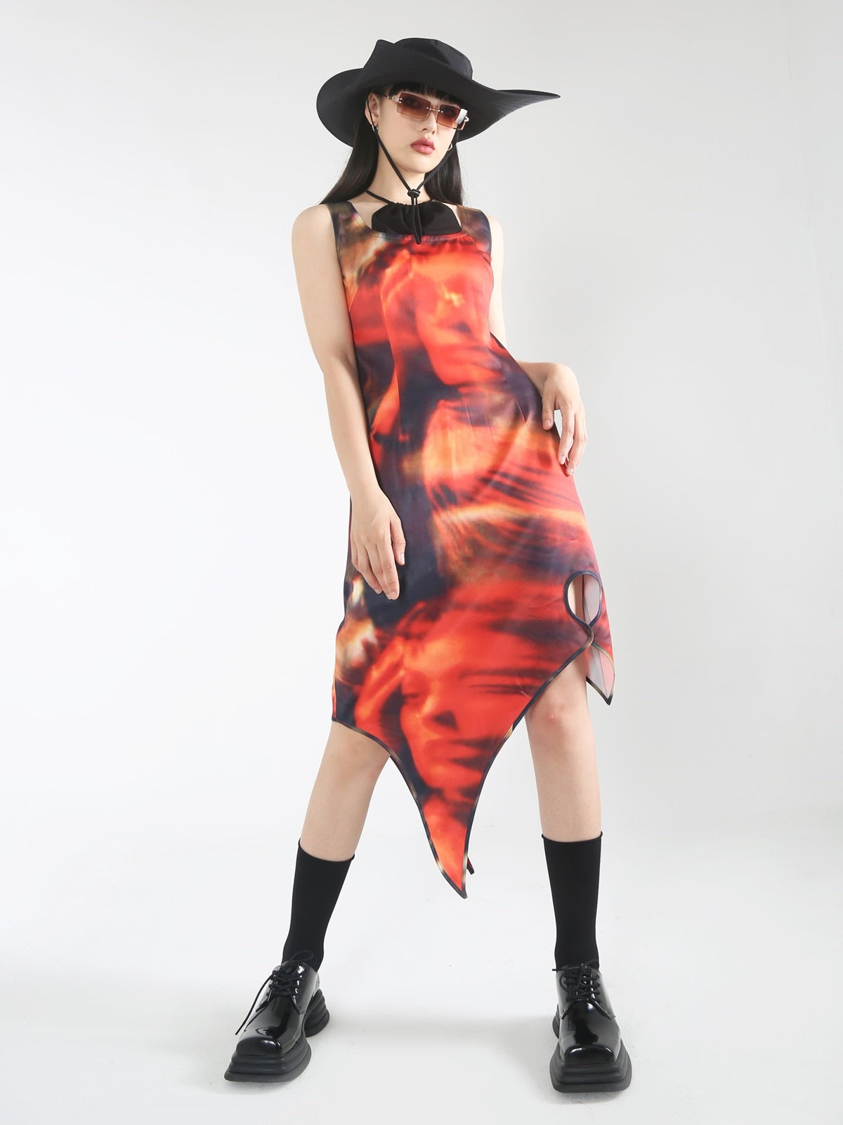 Nichi IRREGULAR WATERCOLOR ONE-PIECE