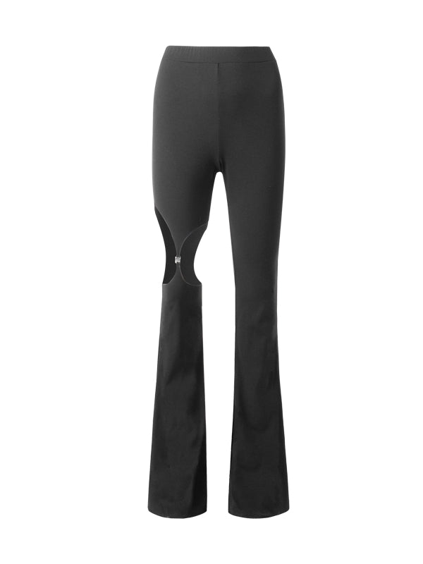 Pantalon de nichi coupé à la poussière taille haute