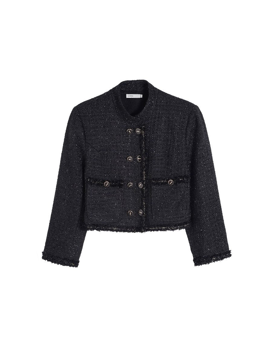 Tweed Cropped Formal Mature Jacket - LuluSwings – ARCANA ARCHIVE