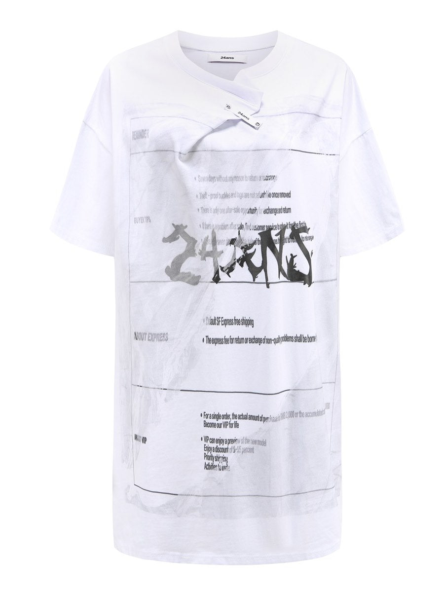 Grafisches Nichi Lose Print T-Shirt