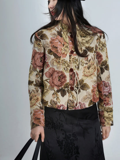 Veste antique de fleur rétro Rococo