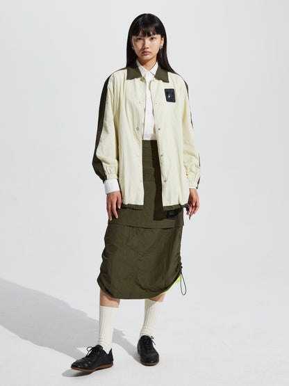 Casual Modest Apple Character Blouson