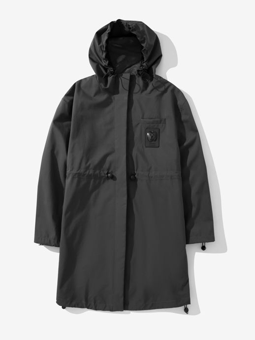 Drawstring Long Vivid Windbreaker