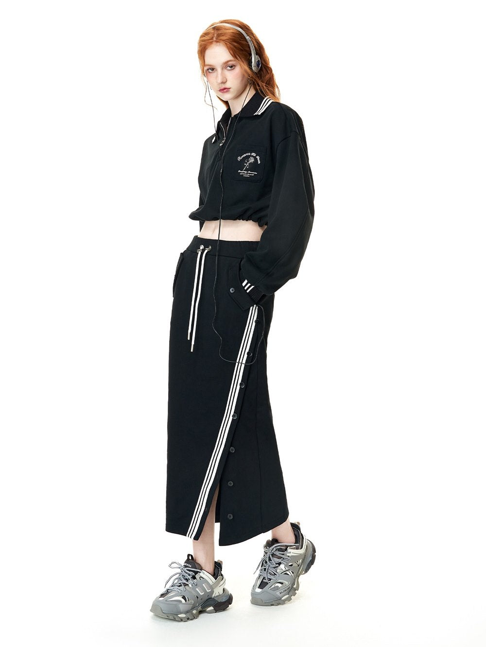 Sporty Casual Relax Pullover&amp;Skirt