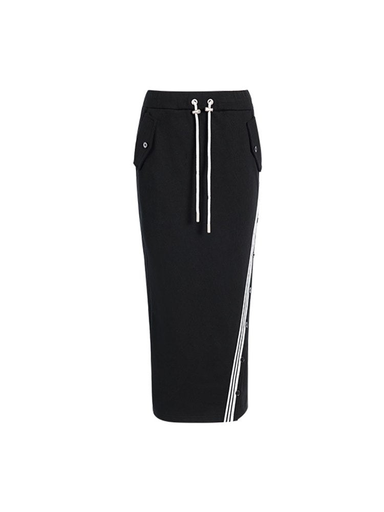 Sporty Casual Relaxed Pullover Skirt