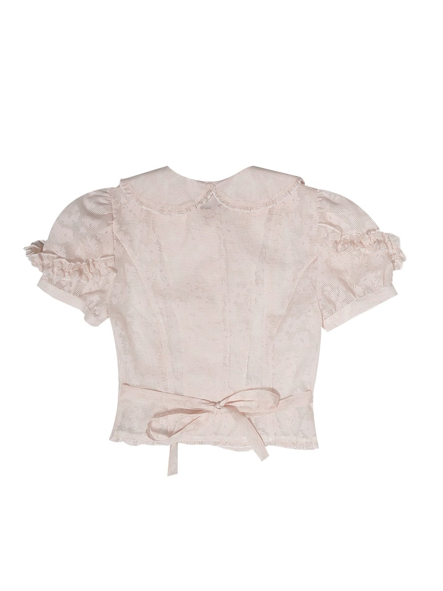 Frill Lolita Lace Tight Blouse