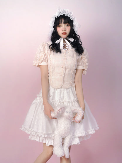 Frill Lolita Lace Tight Blouse