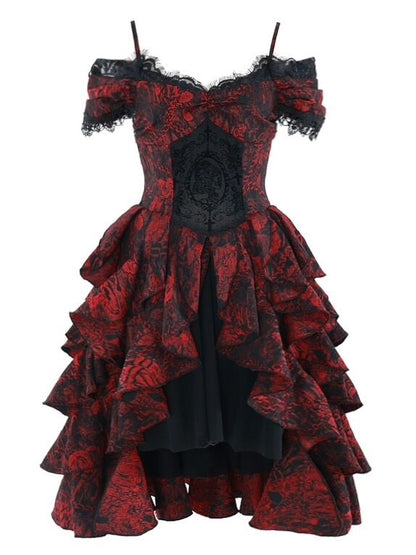 Gothic Cosplay Lace Princess Frill Kleid