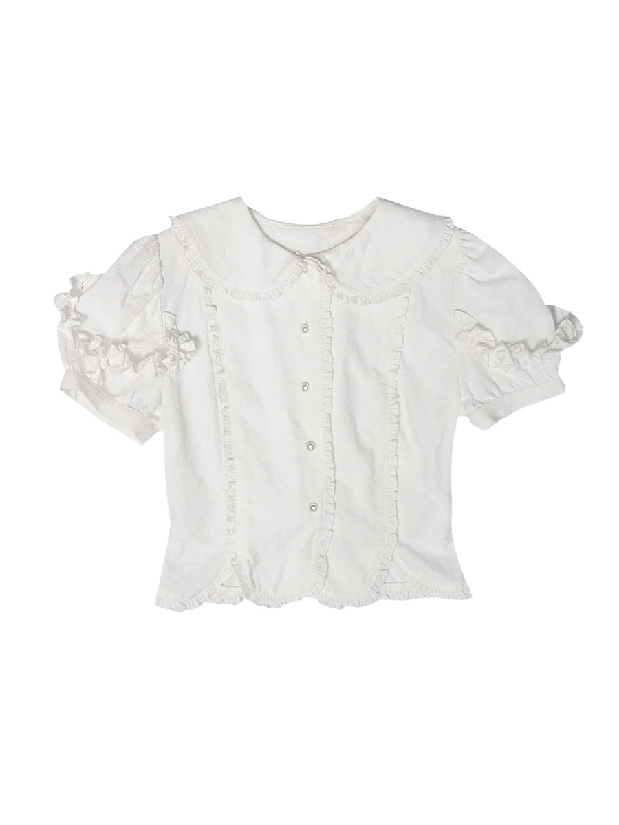 Frill Lolita Lace Tight Blouse