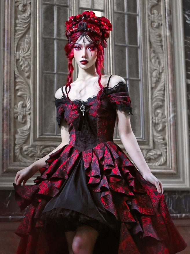 Gothic Cosplay Lace Princess Frill Kleid