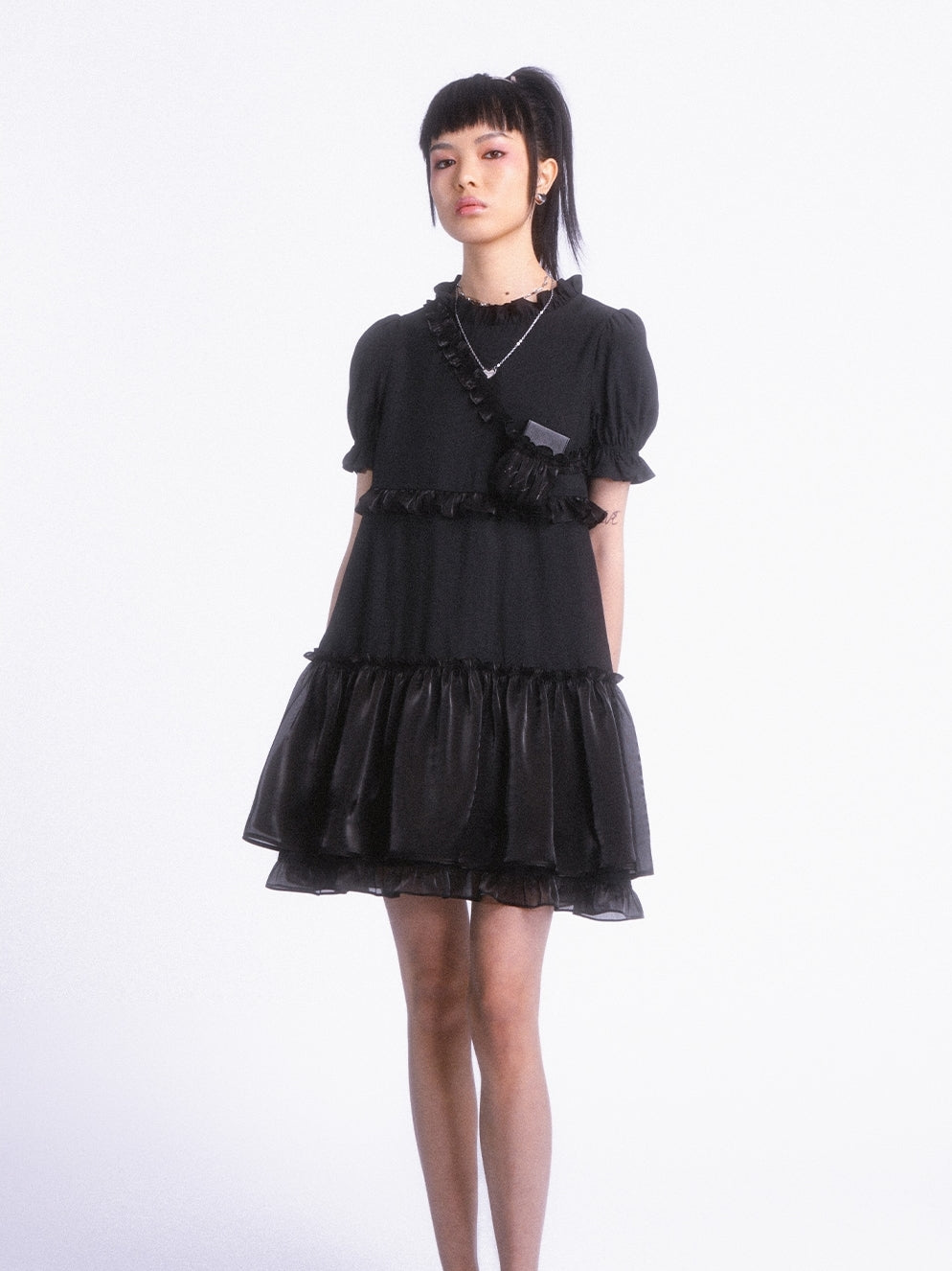 Tulle Frill Tiered ONE-PIECE