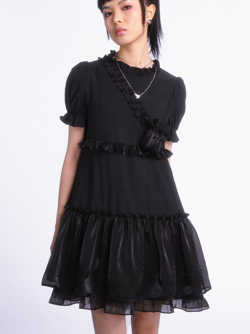 Tulle Frill Tiered ONE-PIECE