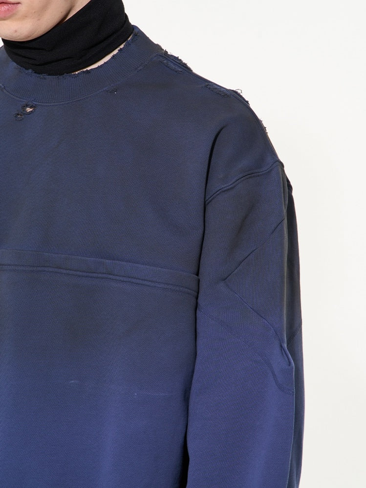 Gradation Simple Sweat Casual Pullover