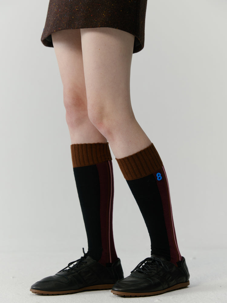 8 Colorful Line High-Socks