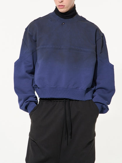 Gradation Simple Sweat Casual Pullover