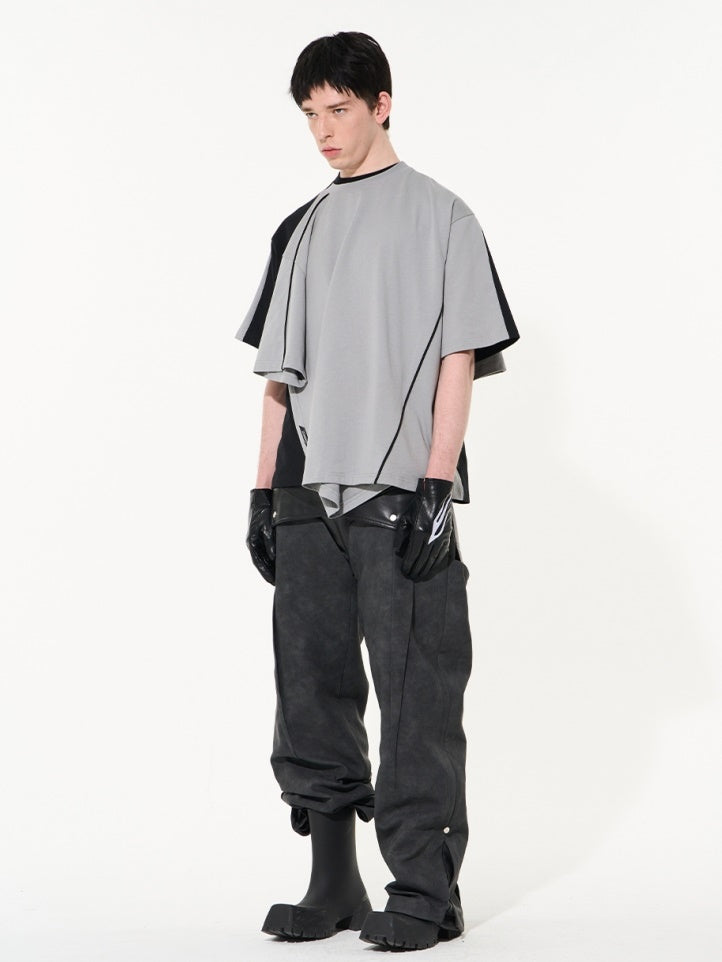 Asymmetry Nichi Contrast T-Shirt