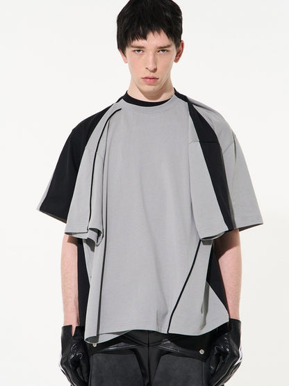 Asymmetry Nichi Contrast T-shirt