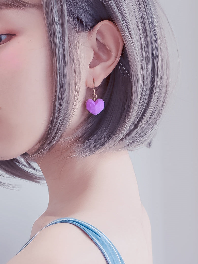 Candy Color Heart Earrings