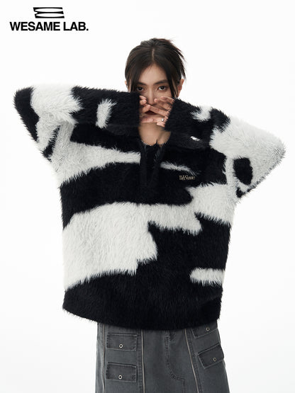 Random Mohair Monotone Knit