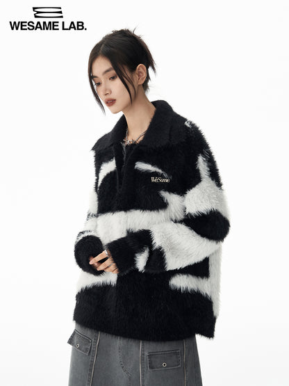 Random Mohair Monotone Knit