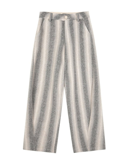 Stripe Loose Wide Casual Pants