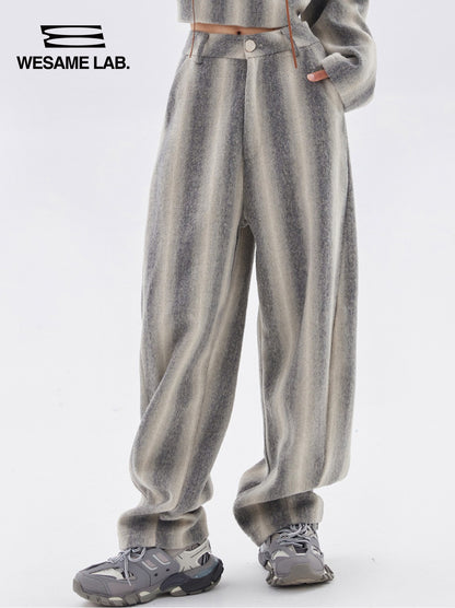 Stripe Loose Wide Casual Pants