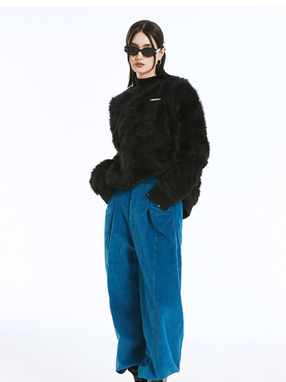 Fluffy Boa Casual Knit