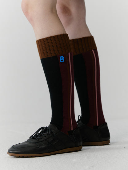 8 Colorful Line High-Socks