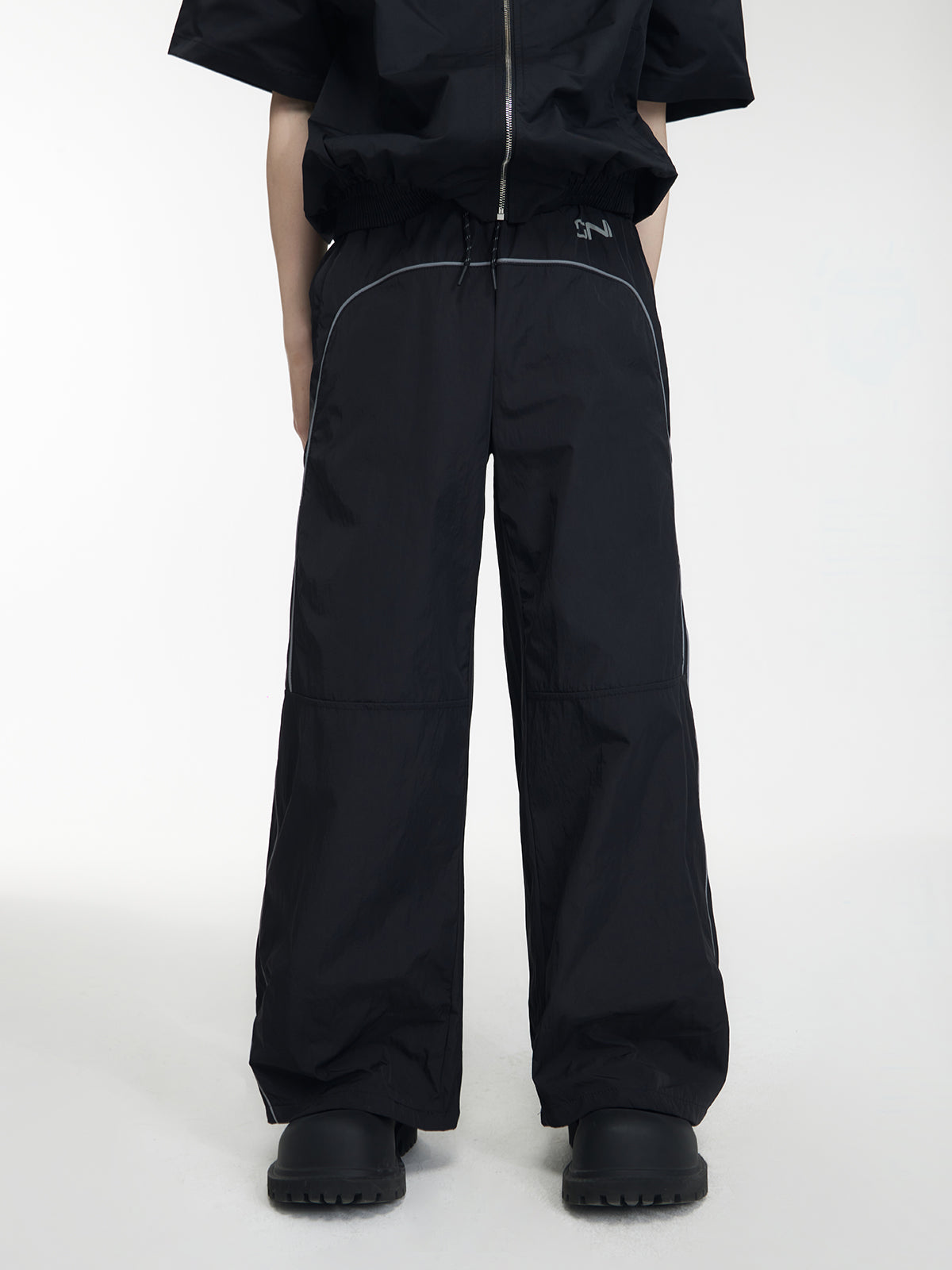 Unisex Plain Loose Relax Casual Wide-Pants